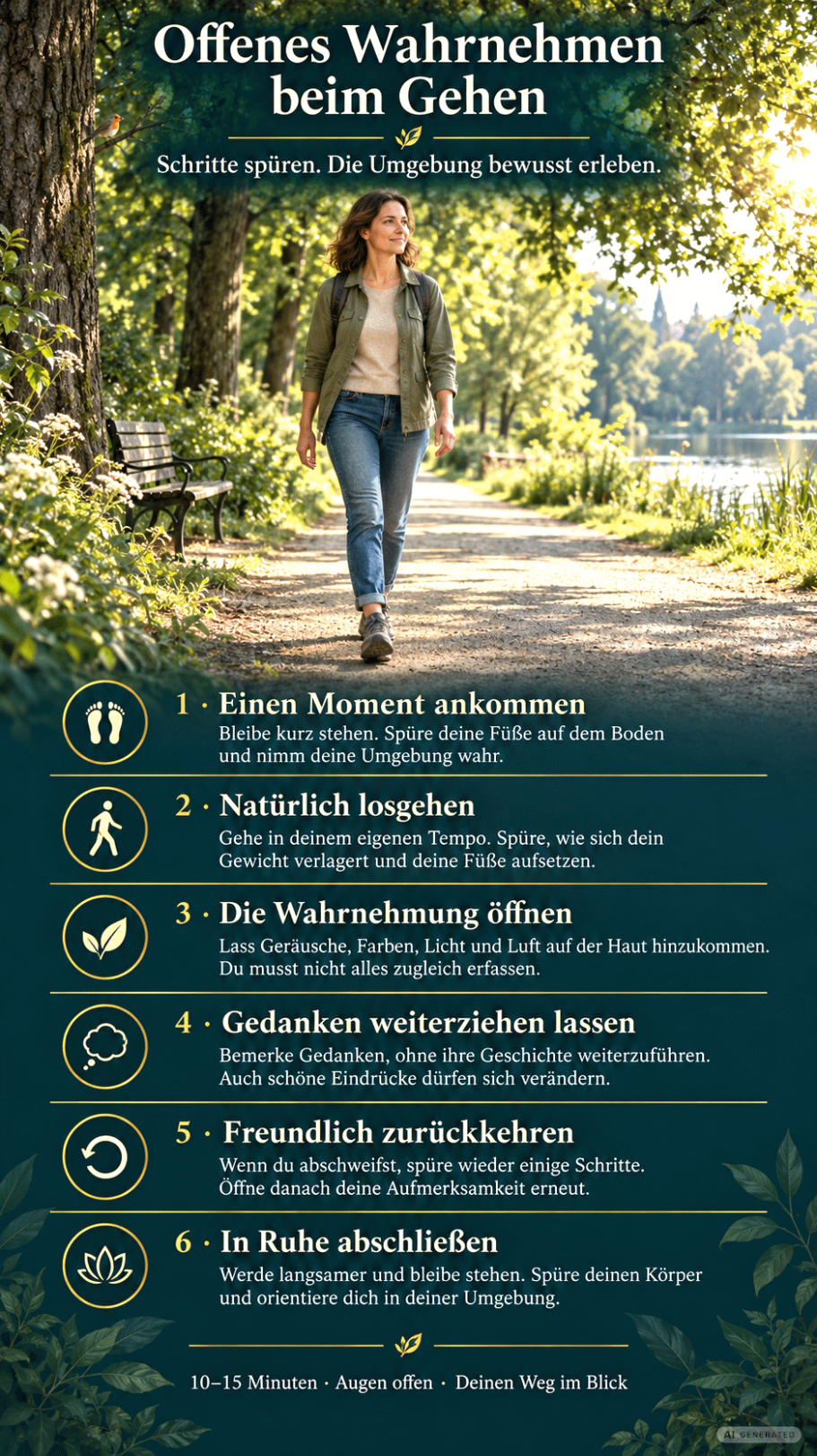 Open Walking Übung Meditation Anleitung zu Open Walking