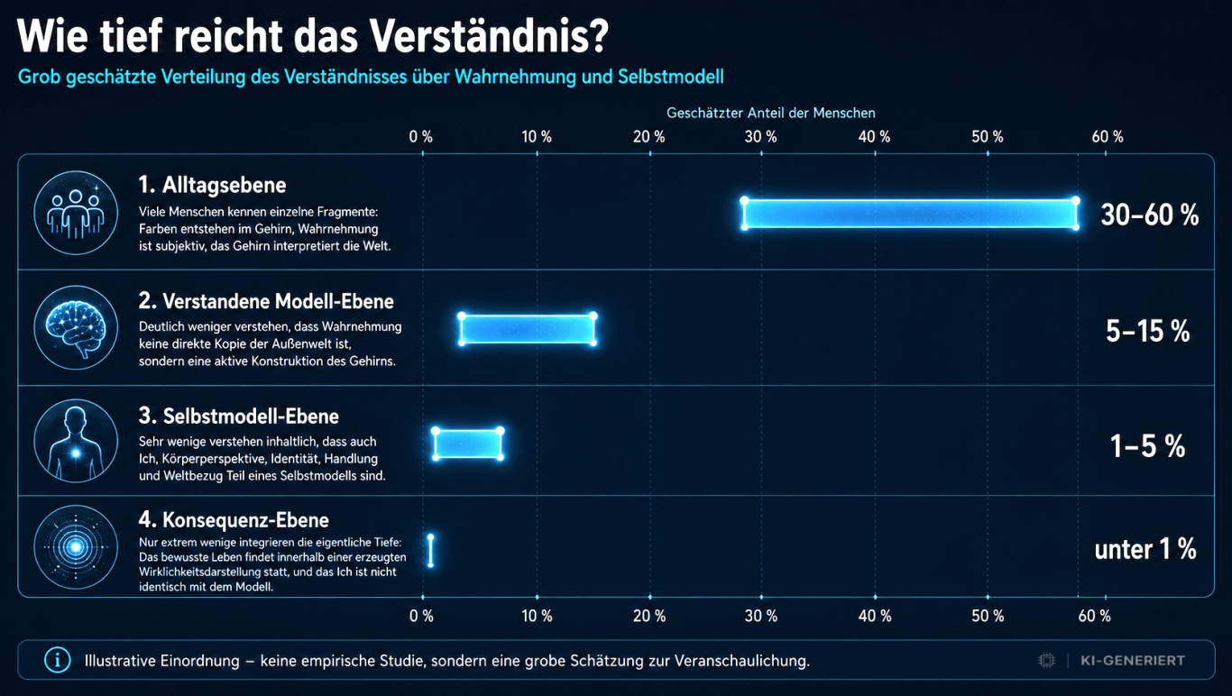 20% niemals was gehört
60% kennen Fragmente
15% haben es mal gehört
5% Kennen es
1% Verstehen es wirklich