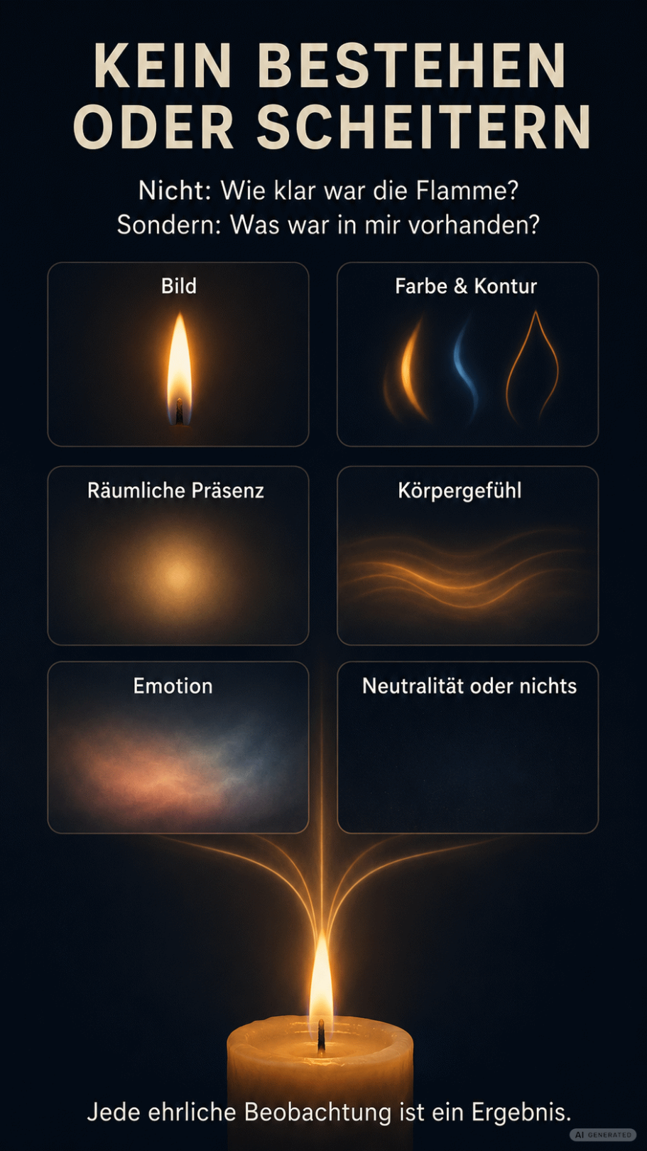 Flamme und Deutungen Erklärung zur möglichen Deutungen der Flamme Übung